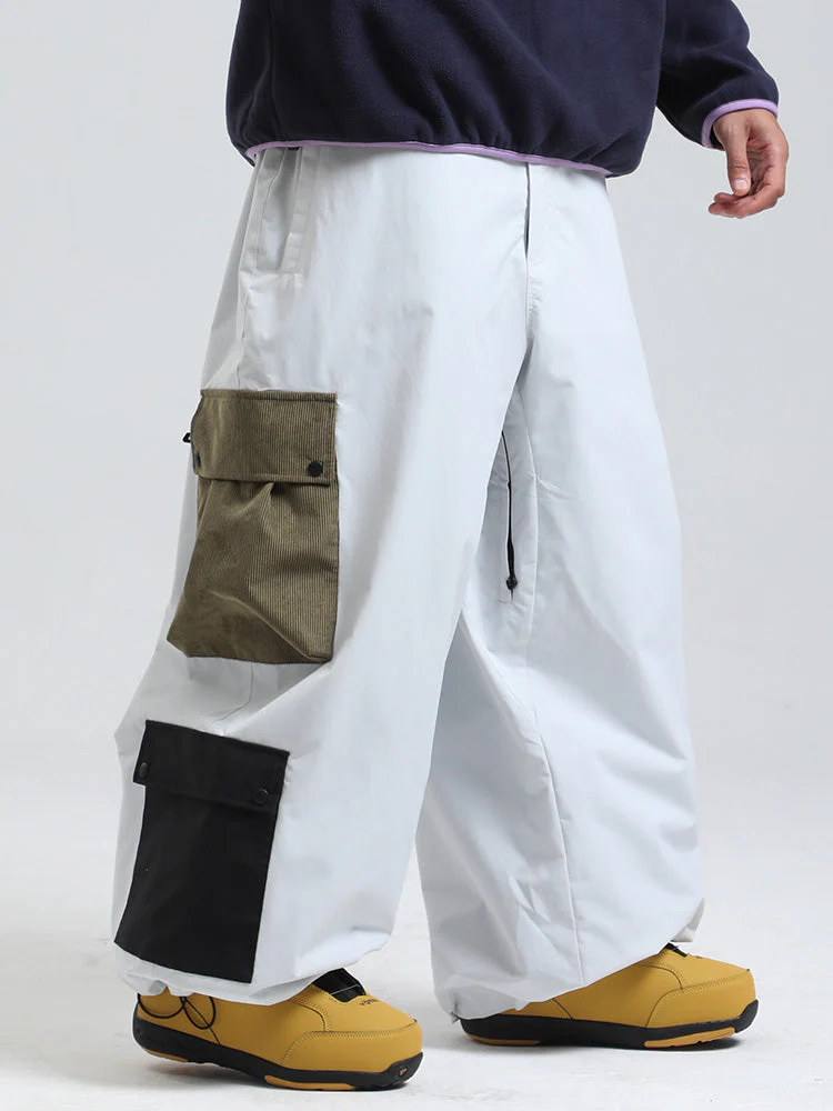 Men's Gsou Snow Powder Chaser Oversized Baggy Snowboard Pants - Image 8