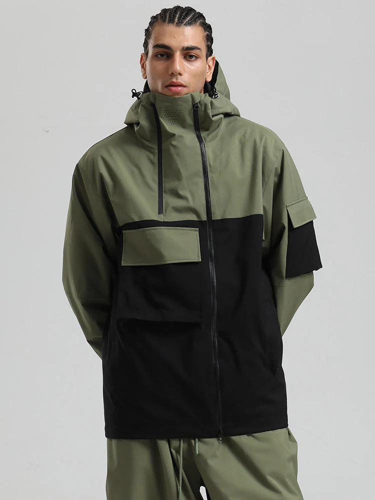 Men's Gsou Snow Terrain Flow FlexZip Hybrid Cargo Snowboard Jacket - Image 10