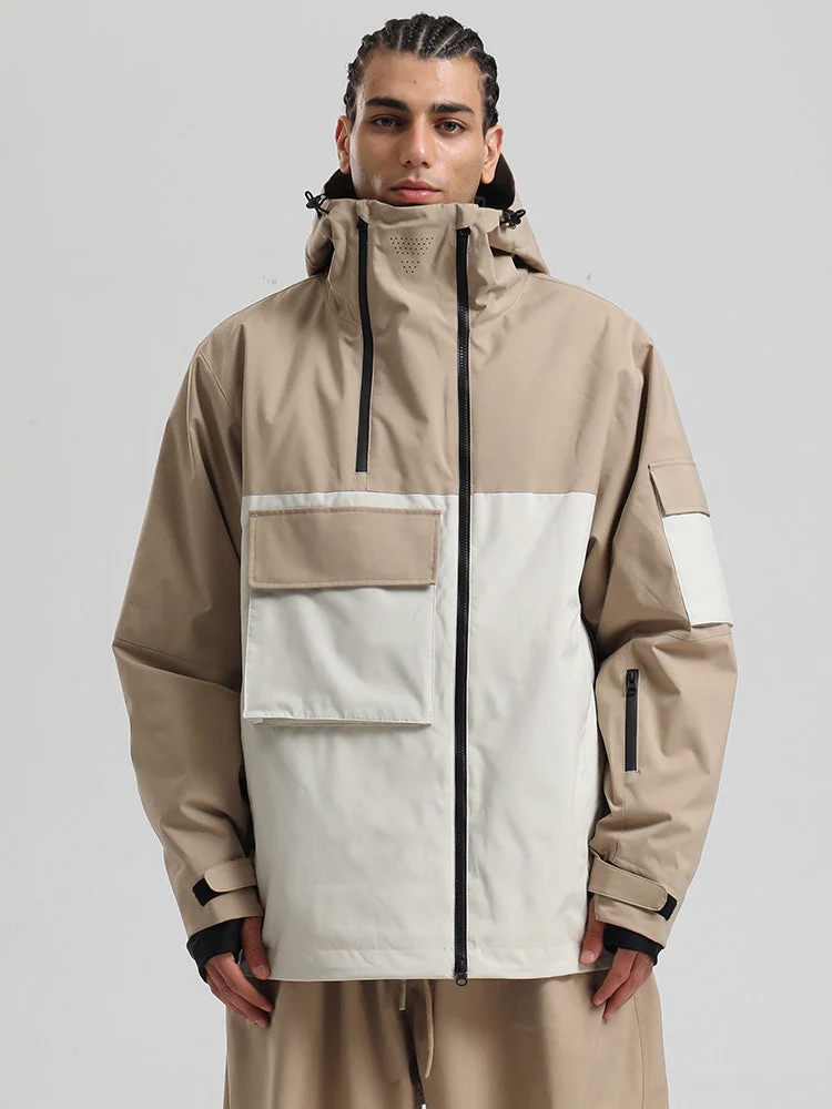 Men's Gsou Snow Terrain Flow FlexZip Hybrid Cargo Snowboard Jacket - Image 11