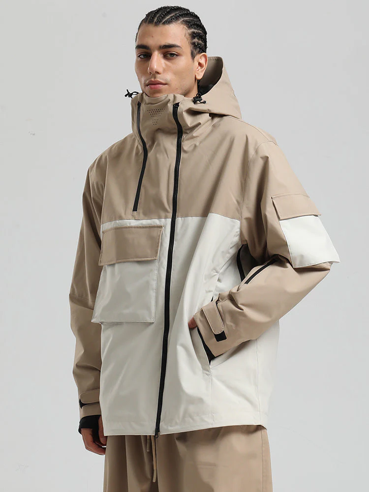 Men's Gsou Snow Terrain Flow FlexZip Hybrid Cargo Snowboard Jacket - Image 13