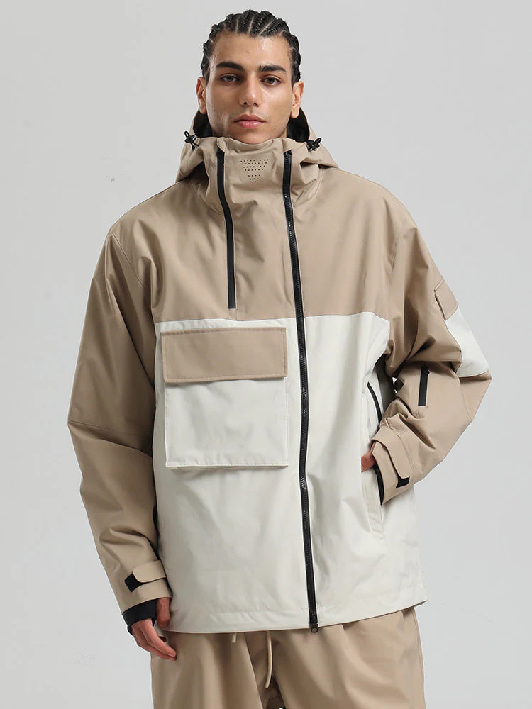 Men's Gsou Snow Terrain Flow FlexZip Hybrid Cargo Snowboard Jacket - Image 14
