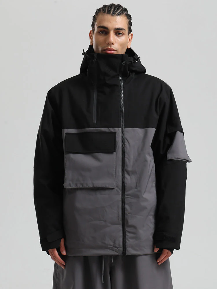 Men's Gsou Snow Terrain Flow FlexZip Hybrid Cargo Snowboard Jacket - Image 15