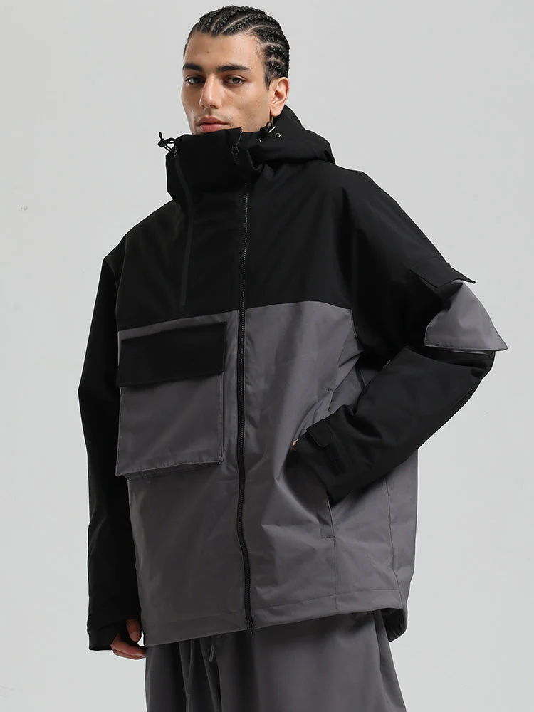 Men's Gsou Snow Terrain Flow FlexZip Hybrid Cargo Snowboard Jacket - Image 16
