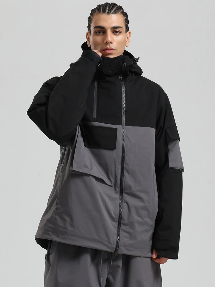 Men's Gsou Snow Terrain Flow FlexZip Hybrid Cargo Snowboard Jacket - Image 17