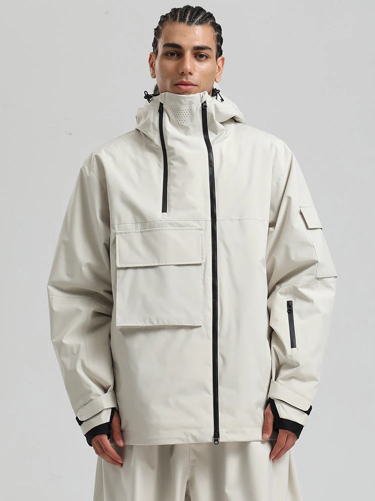 Men's Gsou Snow Terrain Flow FlexZip Hybrid Cargo Snowboard Jacket - Image 25