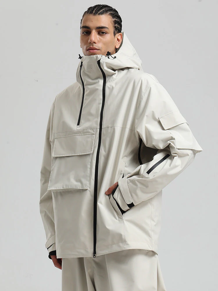 Men's Gsou Snow Terrain Flow FlexZip Hybrid Cargo Snowboard Jacket - Image 26