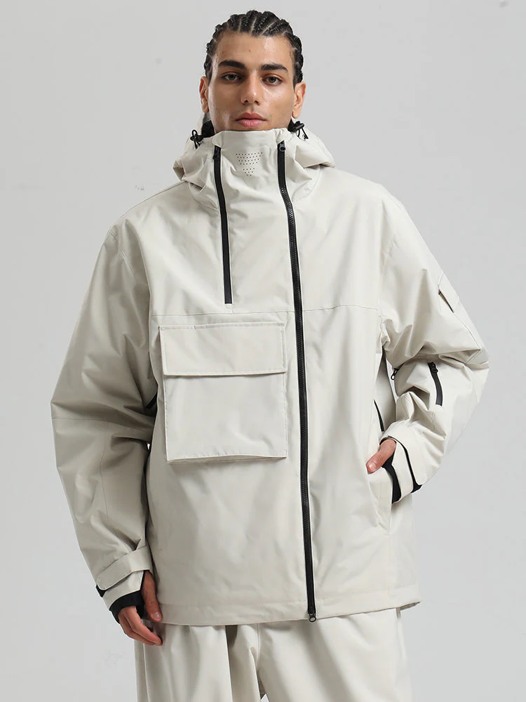Men's Gsou Snow Terrain Flow FlexZip Hybrid Cargo Snowboard Jacket - Image 27
