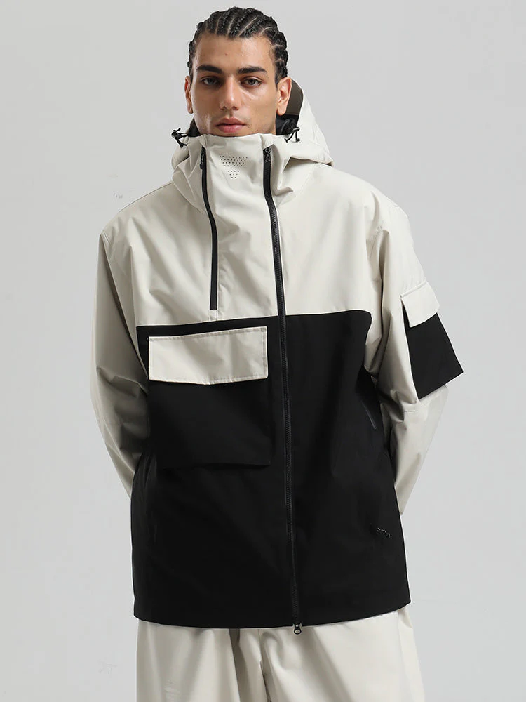 Men's Gsou Snow Terrain Flow FlexZip Hybrid Cargo Snowboard Jacket - Image 4