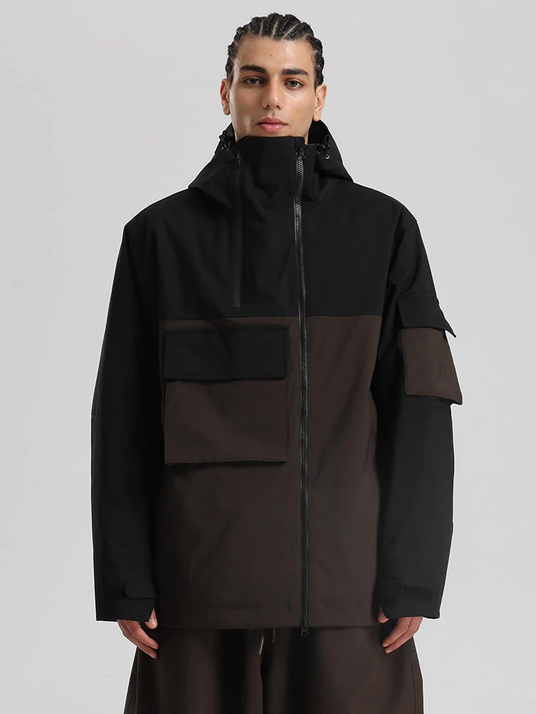 Men's Gsou Snow Terrain Flow FlexZip Hybrid Cargo Snowboard Jacket - Image 5