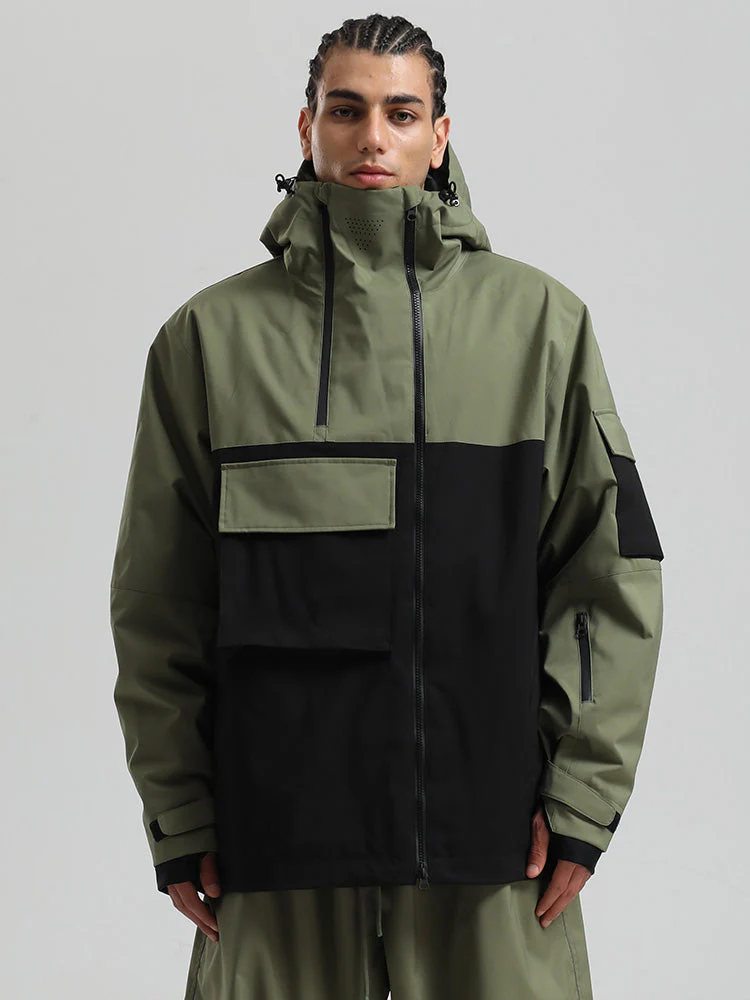 Men's Gsou Snow Terrain Flow FlexZip Hybrid Cargo Snowboard Jacket - Image 8