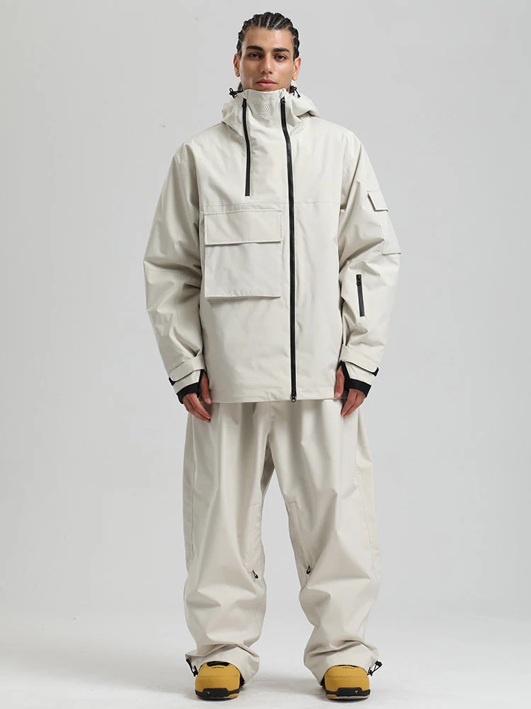 Men's Gsou Snow Terrain Flow FlexZip Hybrid Cargo Snowboard Suits - Image 2