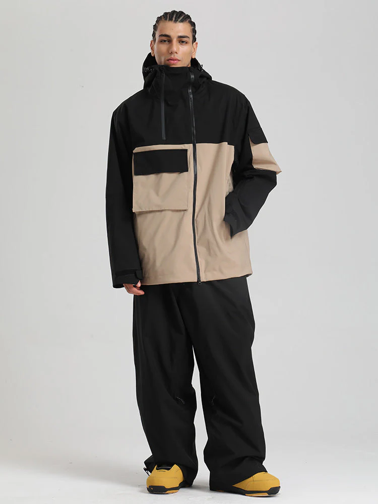 Men's Gsou Snow Terrain Flow FlexZip Hybrid Cargo Snowboard Suits - Image 21