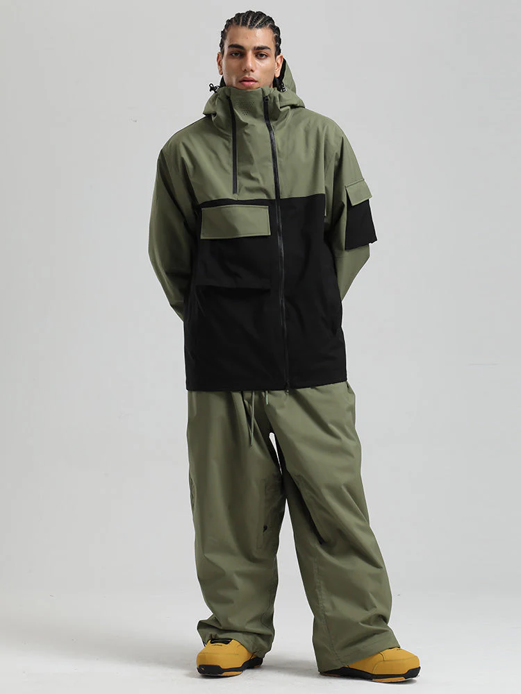 Men's Gsou Snow Terrain Flow FlexZip Hybrid Cargo Snowboard Suits - Image 5
