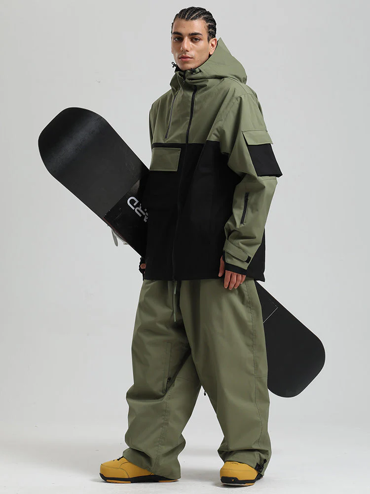 Men's Gsou Snow Terrain Flow FlexZip Hybrid Cargo Snowboard Suits - Image 6