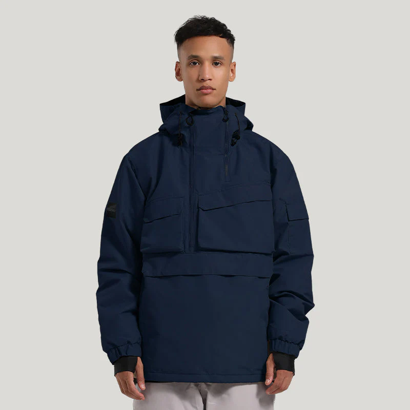 Men's Gsou Snow Winter Action Cargo Anorak Snow Jacket - Image 12