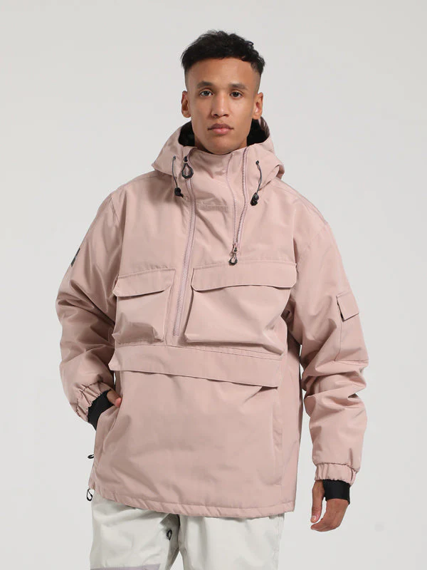 Men's Gsou Snow Winter Action Cargo Anorak Snowboard Jacket - Image 8