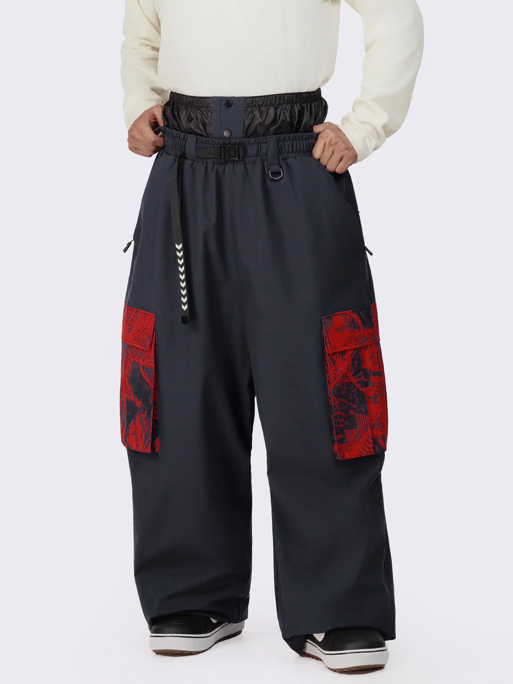 Men's Hyper Flux Urban Graffiti Freestyle Baggy Cargo Snowboard Pants - Park Rider - Image 16