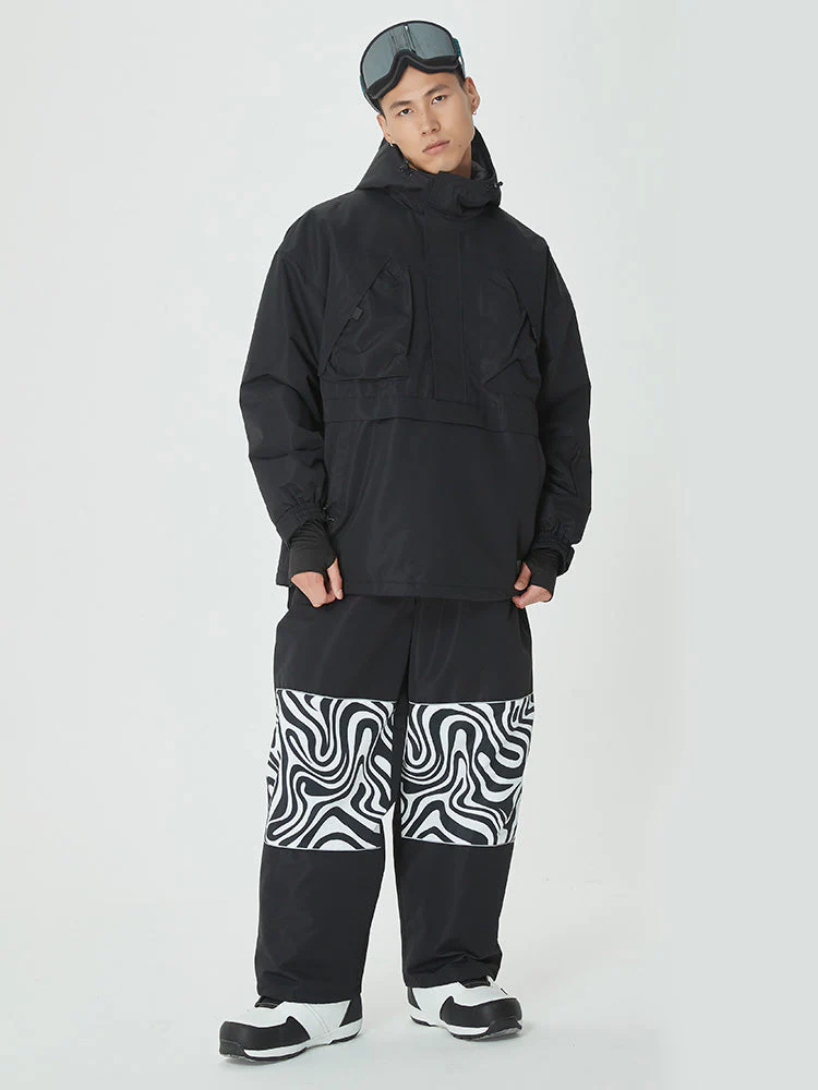 Men's Mountain Freerider Baggy Anorak Snowboard Jacket & Pants Set - Image 3
