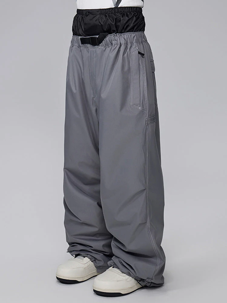 Men's Mountain Freerider Freestyle Snowboard Denim Jeans Baggy Snow Pants - Image 5