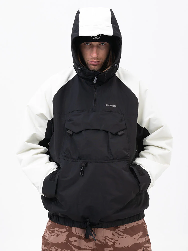 Men's Mountain Freestyle Cargo Pocket Bomber Camo Snowboard Jacket - Image 11