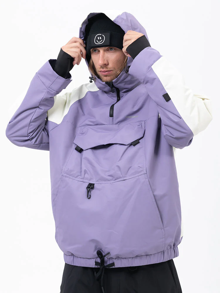 Men's Mountain Freestyle Cargo Pocket Bomber Camo Snowboard Jacket - Image 13