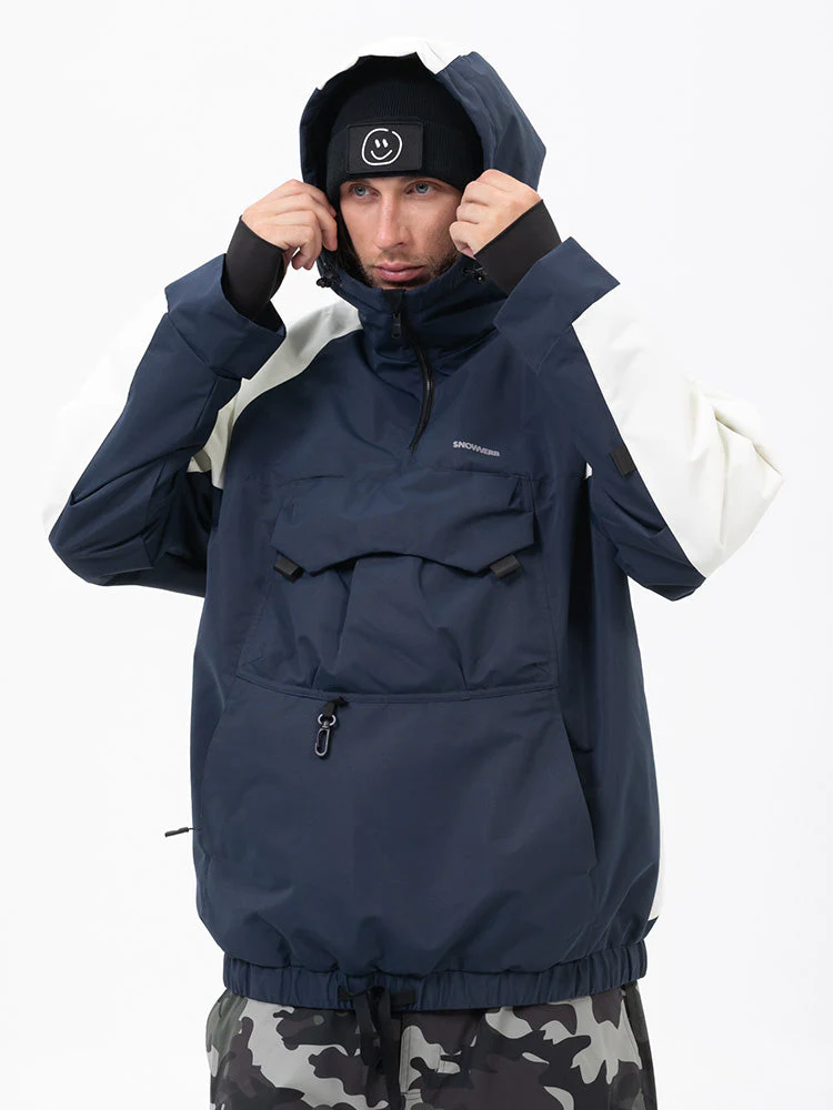 Men's Mountain Freestyle Cargo Pocket Bomber Camo Snowboard Jacket - Image 16