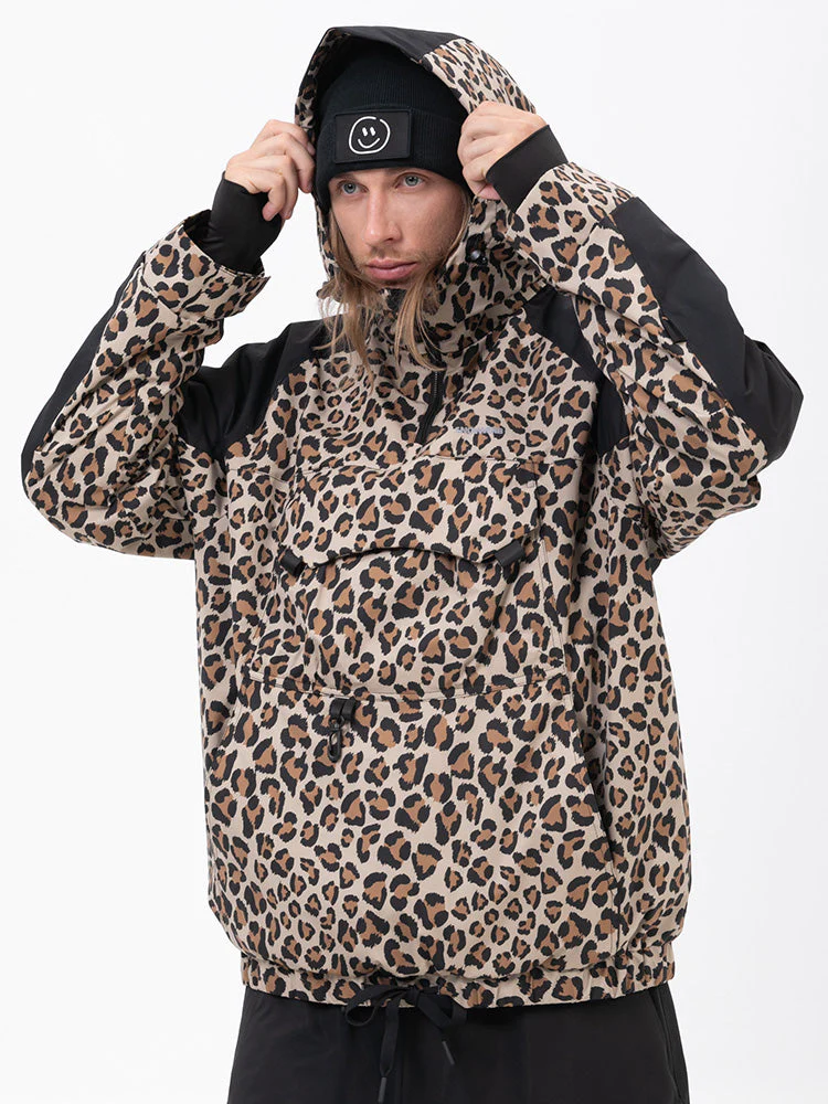 Men's Mountain Freestyle Cargo Pocket Bomber Camo Snowboard Jacket - Image 6