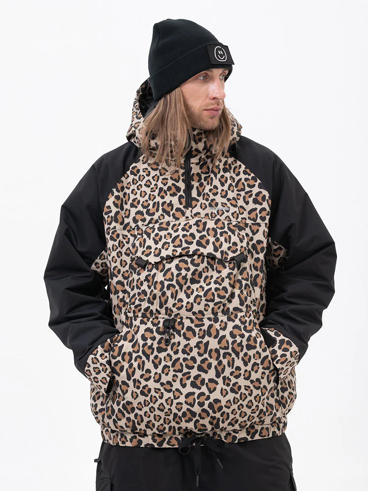 Men's Mountain Freestyle Cargo Pocket Bomber Camo Snowboard Jacket - Image 7