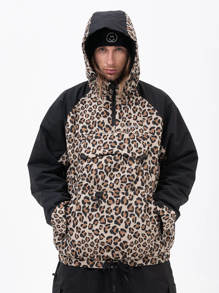Men's Mountain Freestyle Cargo Pocket Bomber Camo Snowboard Jacket - Image 8