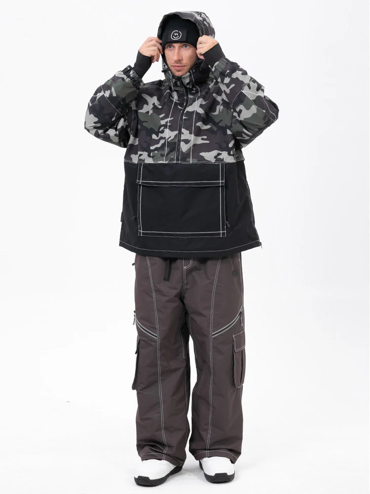 Men’s Mountain Vibe Pullover Jacket & Streetstorm Baggy Snow Pants Set - Image 21