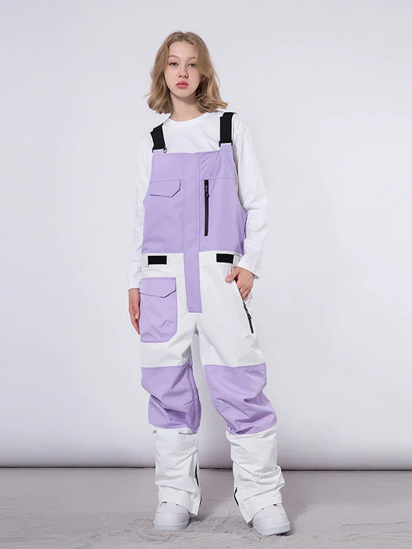 Men's Mutu Snow Winter Moment Block Snow Bibs Pants - Image 4