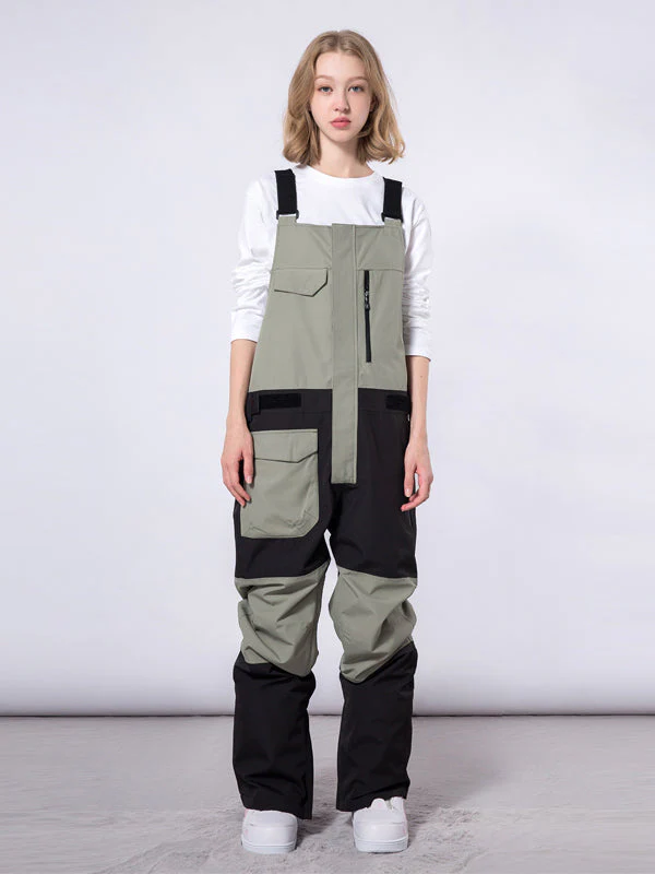 Men's Mutu Snow Winter Moment Block Snow Bibs Pants - Image 6