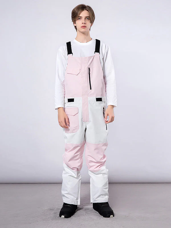 Men's Mutu Snow Winter Moment Block Snow Bibs Pants - Image 9