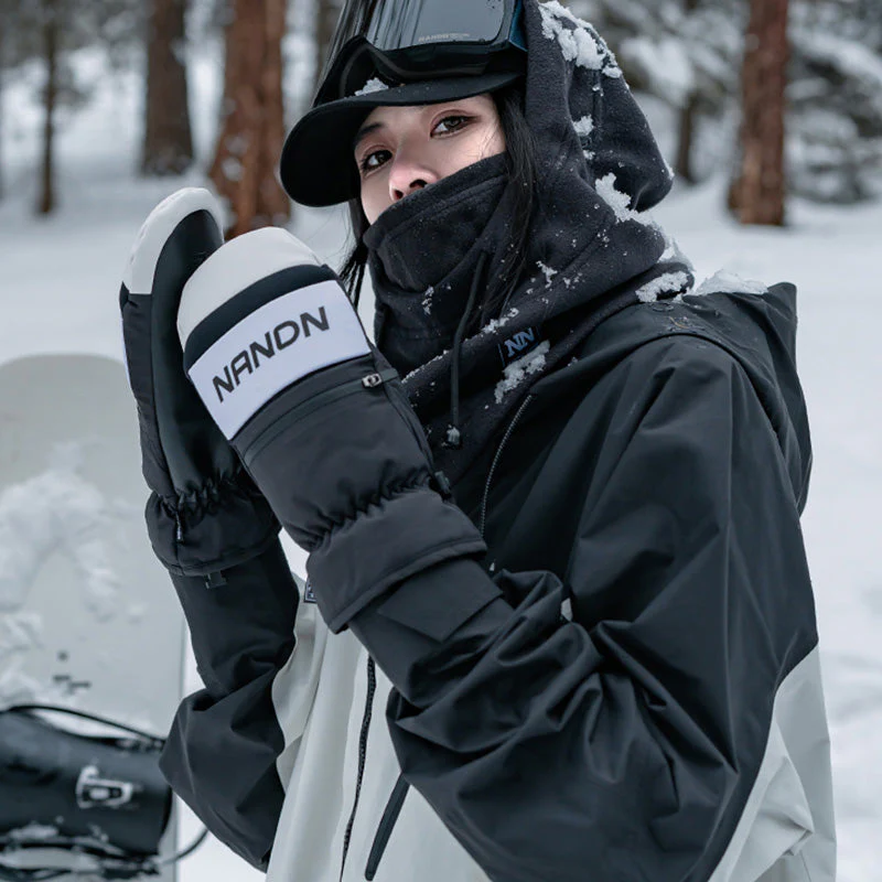 Men's Nandn AlpinePeak All-Weather Mountain Snowboard Mittens - Image 16