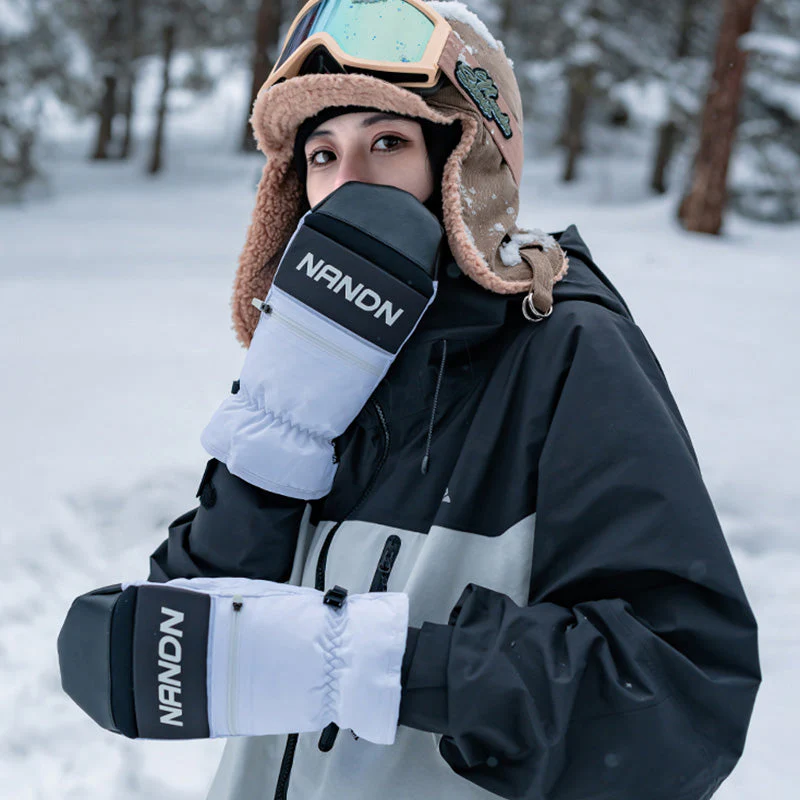 Men's Nandn AlpinePeak All-Weather Mountain Snowboard Mittens - Image 17