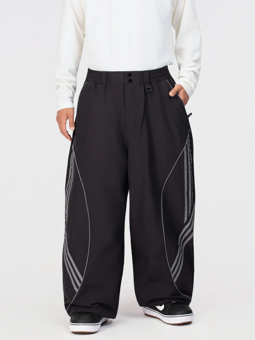 Men's Nightline Park Rider Reflective Curve Baggy Snow Pants - Image 10