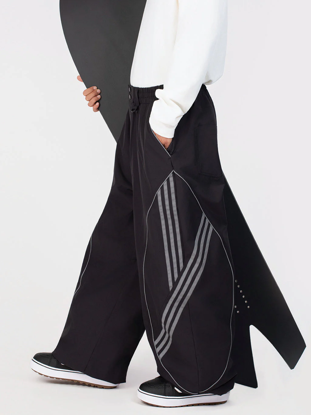 Men's Nightline Park Rider Reflective Curve Baggy Snow Pants - Image 7