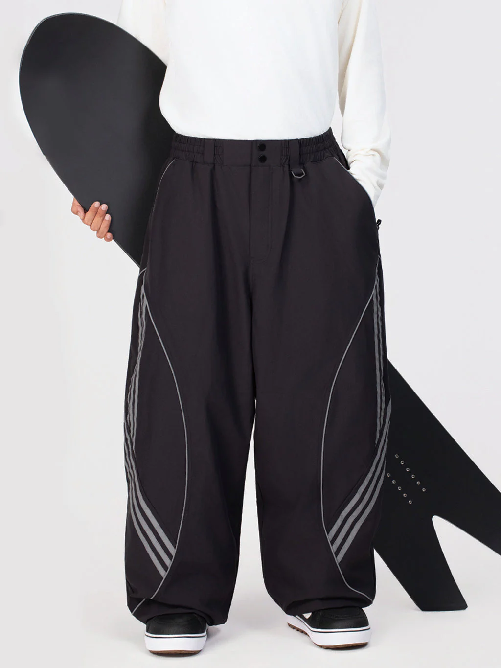 Men's Nightline Park Rider Reflective Curve Baggy Snow Pants - Image 8