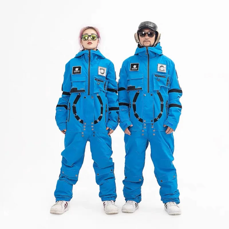 Men's PINGUP Nasa Space Station One Piece Snowboard Suits - Image 6