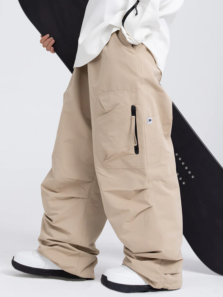 Men's Prime Mountain Baggy Snow Pants with Dual Side Cargo Pockets - Image 10