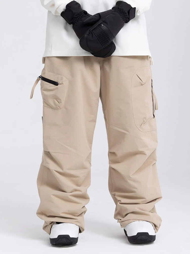 Men's Prime Mountain Baggy Snow Pants with Dual Side Cargo Pockets - Image 11
