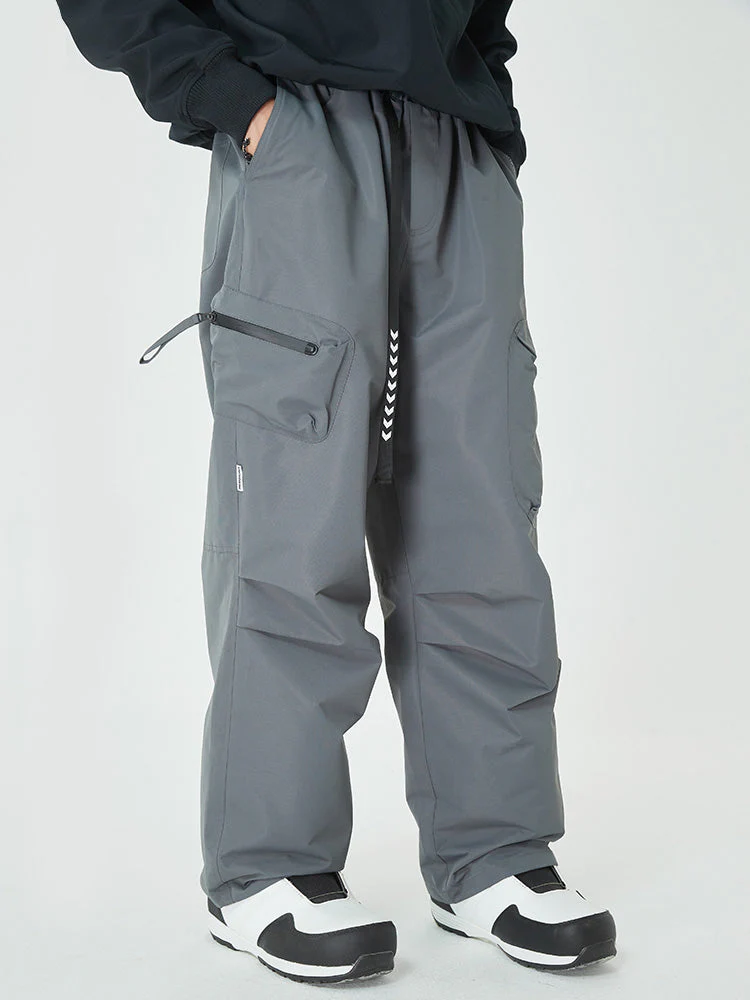 Men's Prime Mountain Baggy Snow Pants with Dual Side Cargo Pockets - Image 16