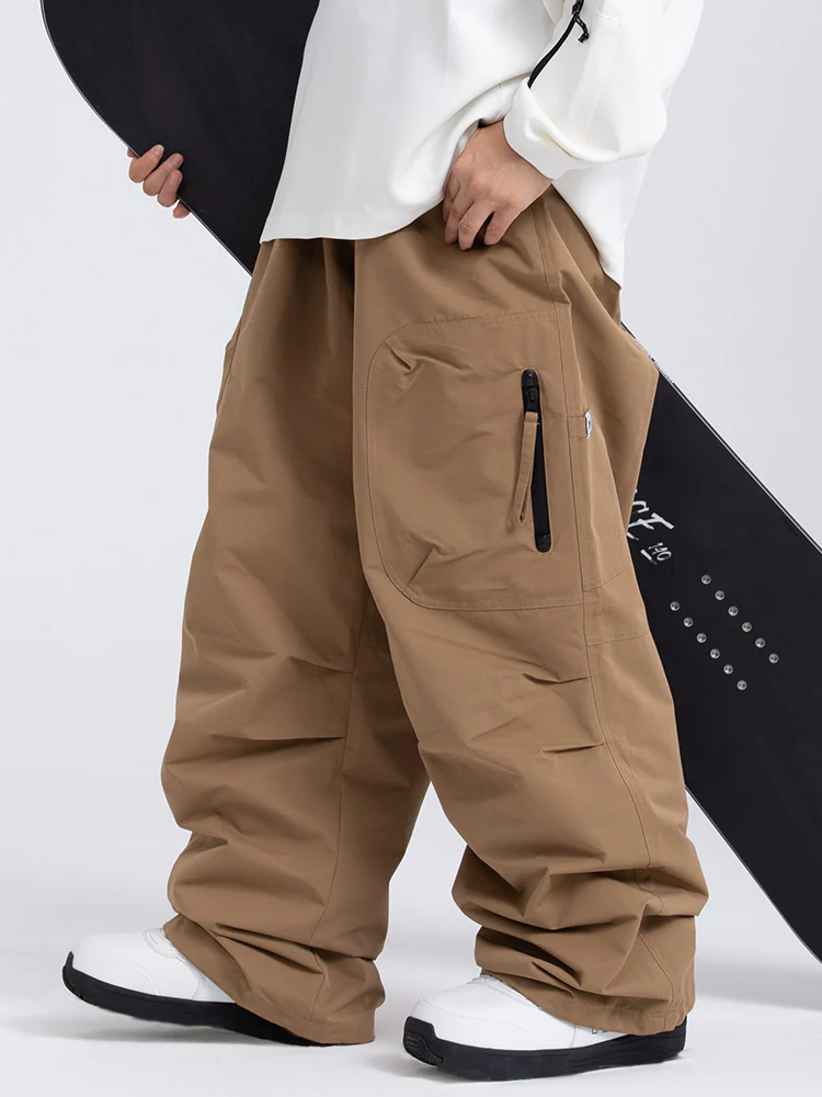 Men's Prime Mountain Baggy Snow Pants with Dual Side Cargo Pockets - Image 3
