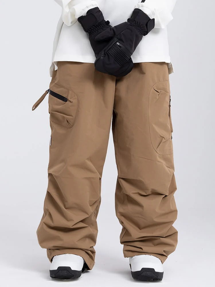 Men's Prime Mountain Baggy Snow Pants with Dual Side Cargo Pockets - Image 4