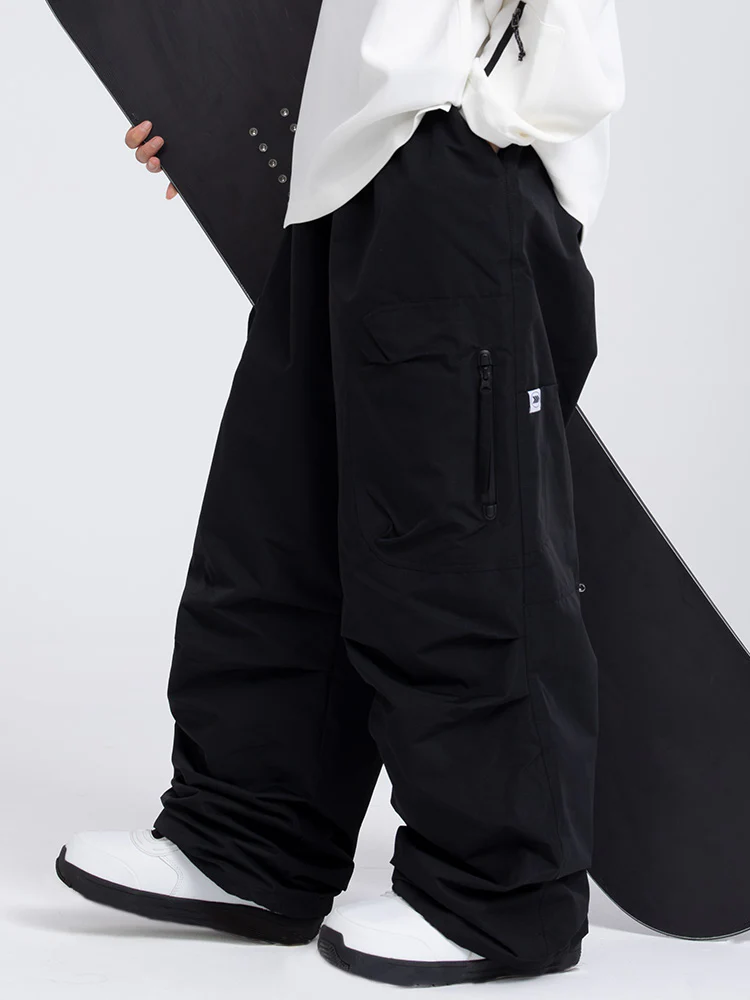 Men's Prime Mountain Baggy Snow Pants with Dual Side Cargo Pockets - Image 5