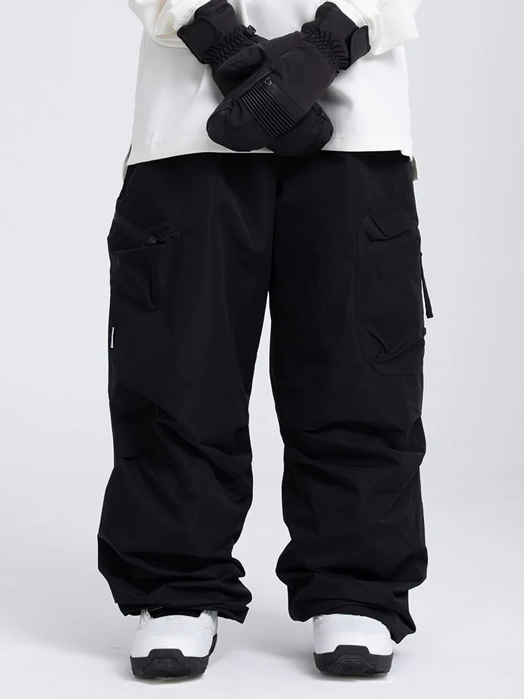 Men's Prime Mountain Baggy Snow Pants with Dual Side Cargo Pockets - Image 6
