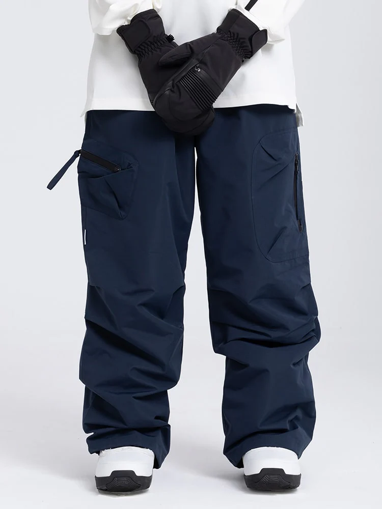 Men's Prime Mountain Baggy Snow Pants with Dual Side Cargo Pockets - Image 9