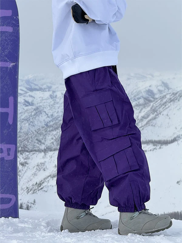 Men's Rabbit Snow Prime Cargo Baggy Snowboard Pants - Image 12