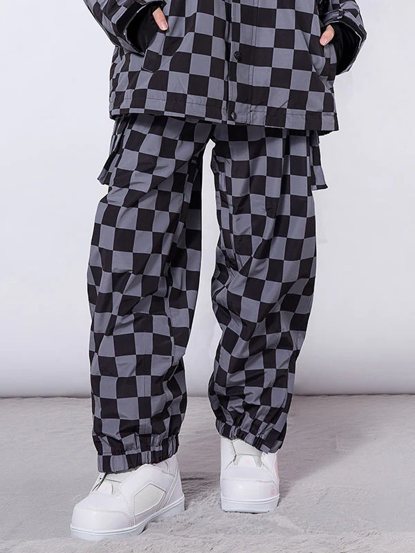 Men's RAWRWAR Checkerboard Snowboard Pants - Image 2