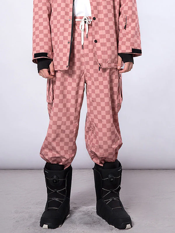 Men's RAWRWAR Checkerboard Snowboard Pants - Image 3